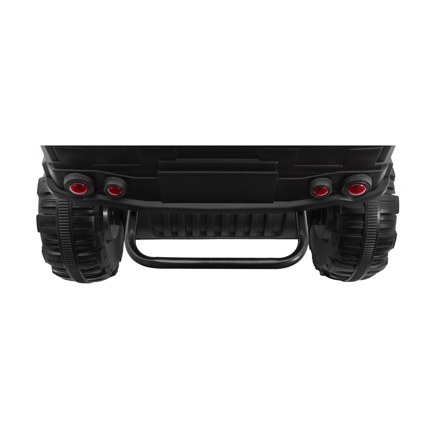 Quad XL ATV dětská baterie bílá 4x4 poháněný kufr pomalý start EVA Audio LED