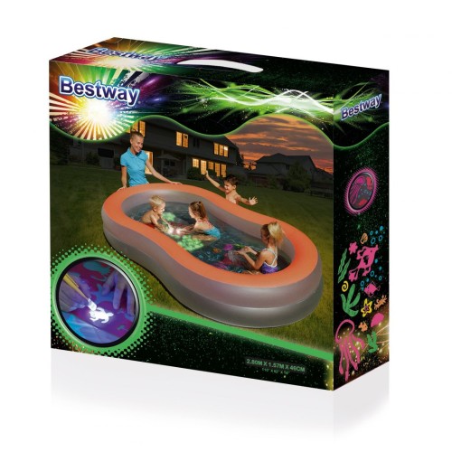 Doodle Glow Pool 280x157x46cm BESTWAY
