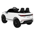 Range Rover Evoque na baterii pro děti bílá + dálkové ovládání + pomalý start + MP3 LED