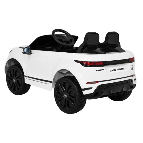 Range Rover Evoque na baterii pro děti bílá + dálkové ovládání + pomalý start + MP3 LED