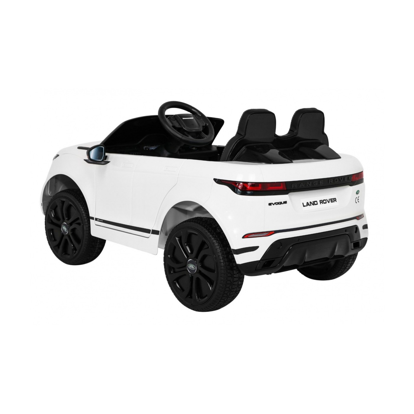 Range Rover Evoque na baterii pro děti bílá + dálkové ovládání + pomalý start + MP3 LED