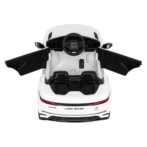 Range Rover Evoque na baterii pro děti bílá + dálkové ovládání + pomalý start + MP3 LED