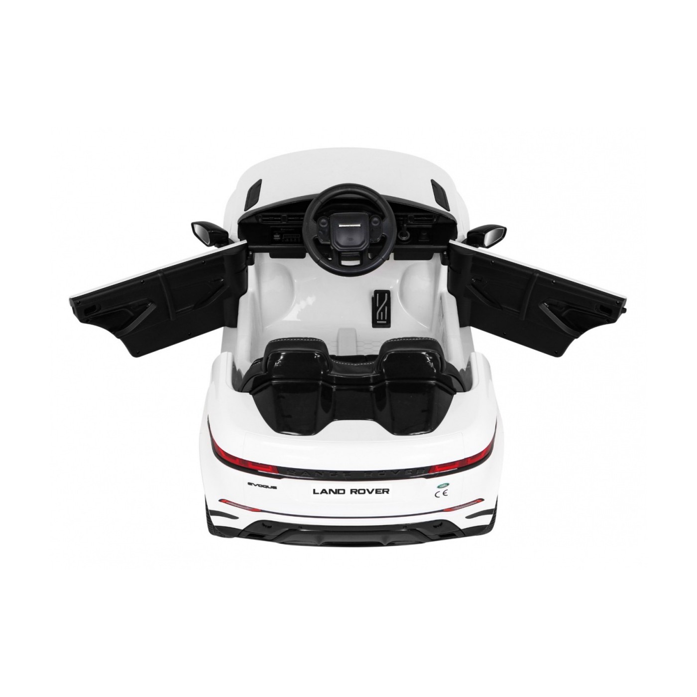 Range Rover Evoque na baterii pro děti bílá + dálkové ovládání + pomalý start + MP3 LED