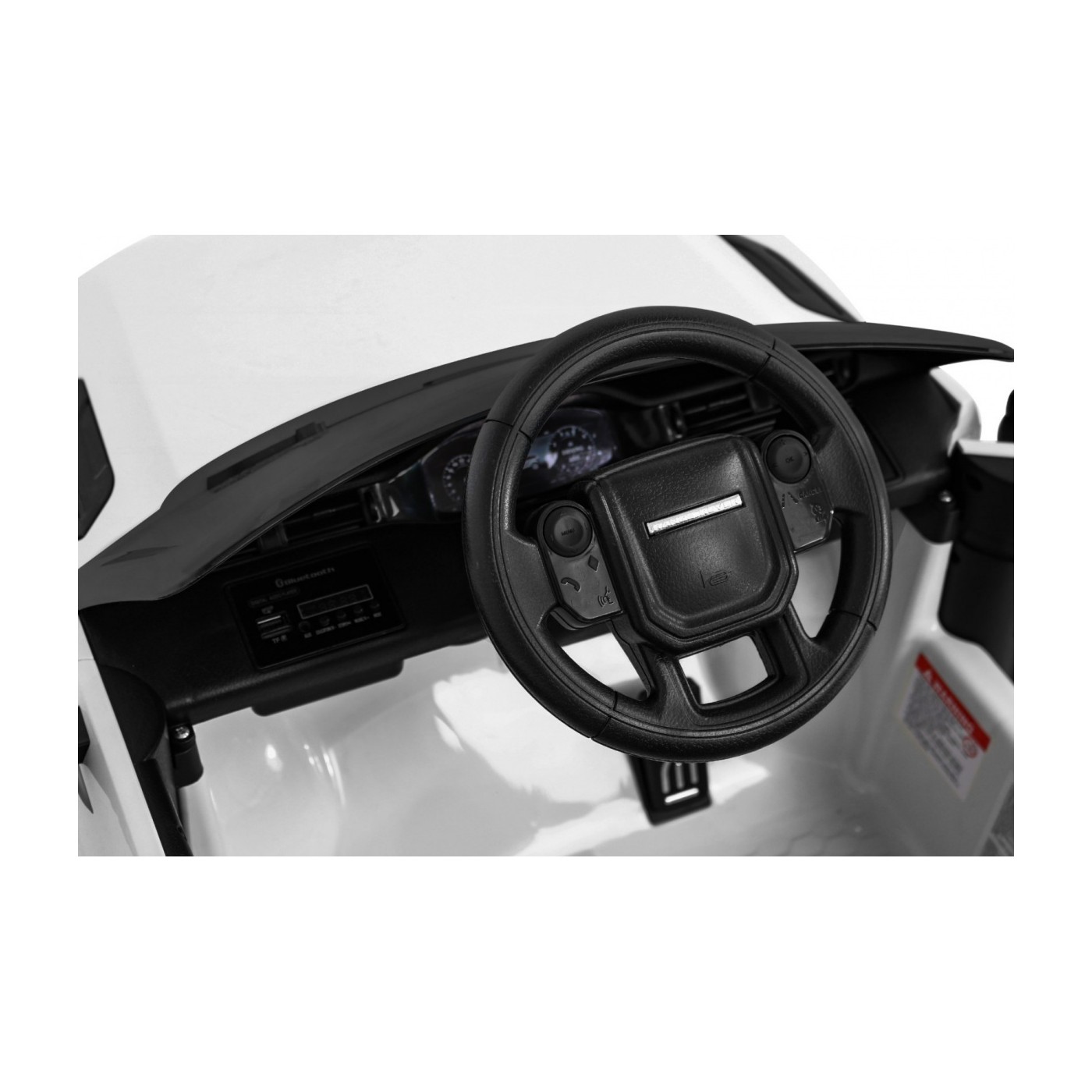 Range Rover Evoque na baterii pro děti bílá + dálkové ovládání + pomalý start + MP3 LED