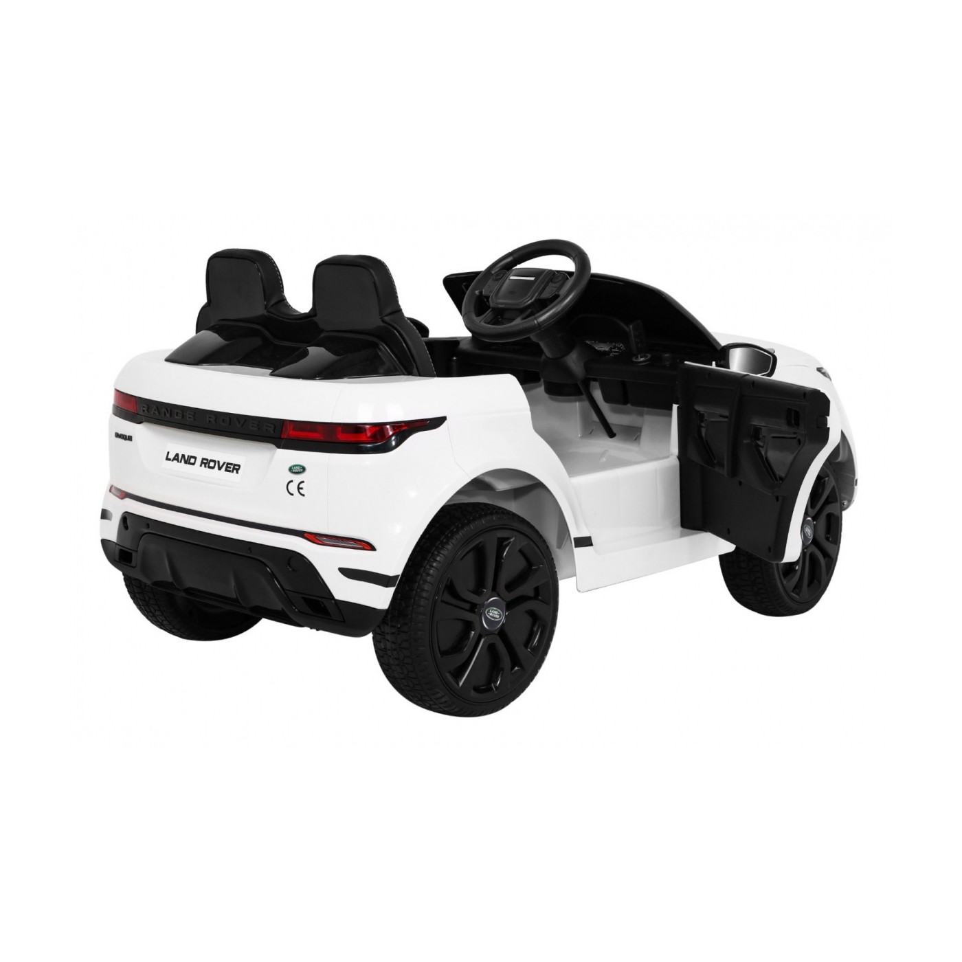 Range Rover Evoque na baterii pro děti bílá + dálkové ovládání + pomalý start + MP3 LED