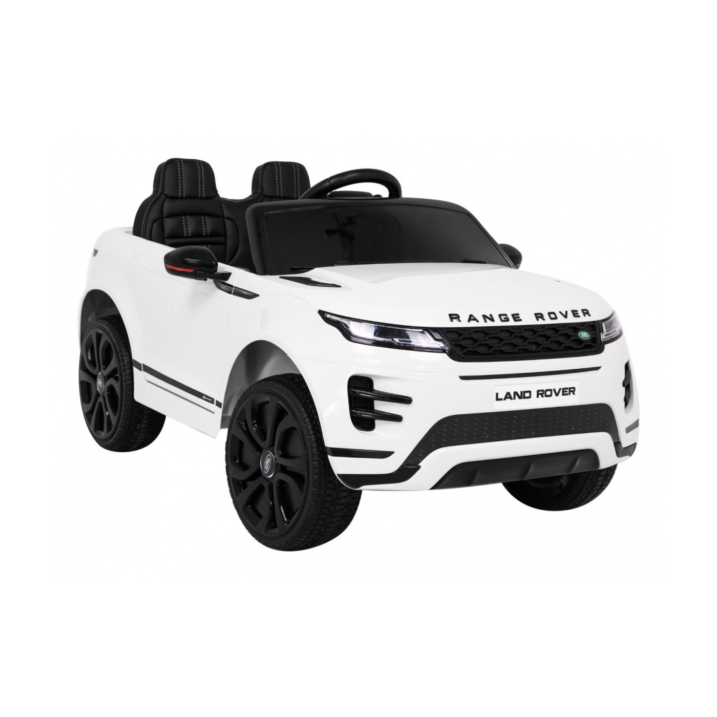 Range Rover Evoque na baterii pro děti bílá + dálkové ovládání + pomalý start + MP3 LED