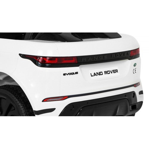 Range Rover Evoque na baterii pro děti bílá + dálkové ovládání + pomalý start + MP3 LED