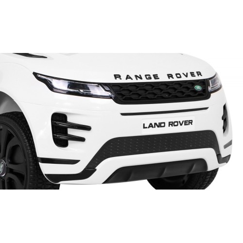 Range Rover Evoque na baterii pro děti bílá + dálkové ovládání + pomalý start + MP3 LED