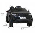 Dětská baterie Range Rover Evoque černá + dálkové ovládání + pomalý start + MP3 LED
