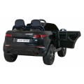 Dětská baterie Range Rover Evoque černá + dálkové ovládání + pomalý start + MP3 LED