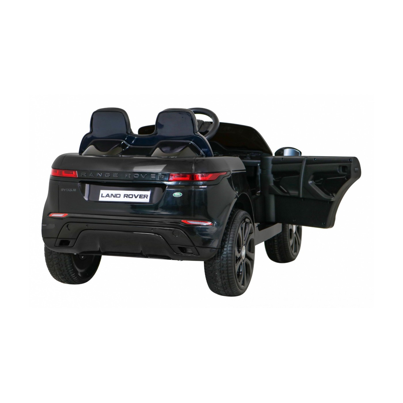Dětská baterie Range Rover Evoque černá + dálkové ovládání + pomalý start + MP3 LED
