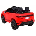 Range Rover Evoque na dětskou baterii červená + dálkové ovládání + pomalý start + MP3 LED