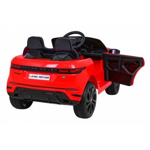 Range Rover Evoque na dětskou baterii červená + dálkové ovládání + pomalý start + MP3 LED