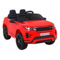 Range Rover Evoque na dětskou baterii červená + dálkové ovládání + pomalý start + MP3 LED