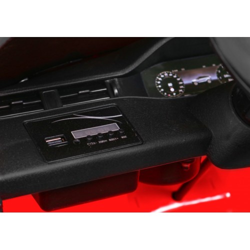 Range Rover Evoque na dětskou baterii červená + dálkové ovládání + pomalý start + MP3 LED