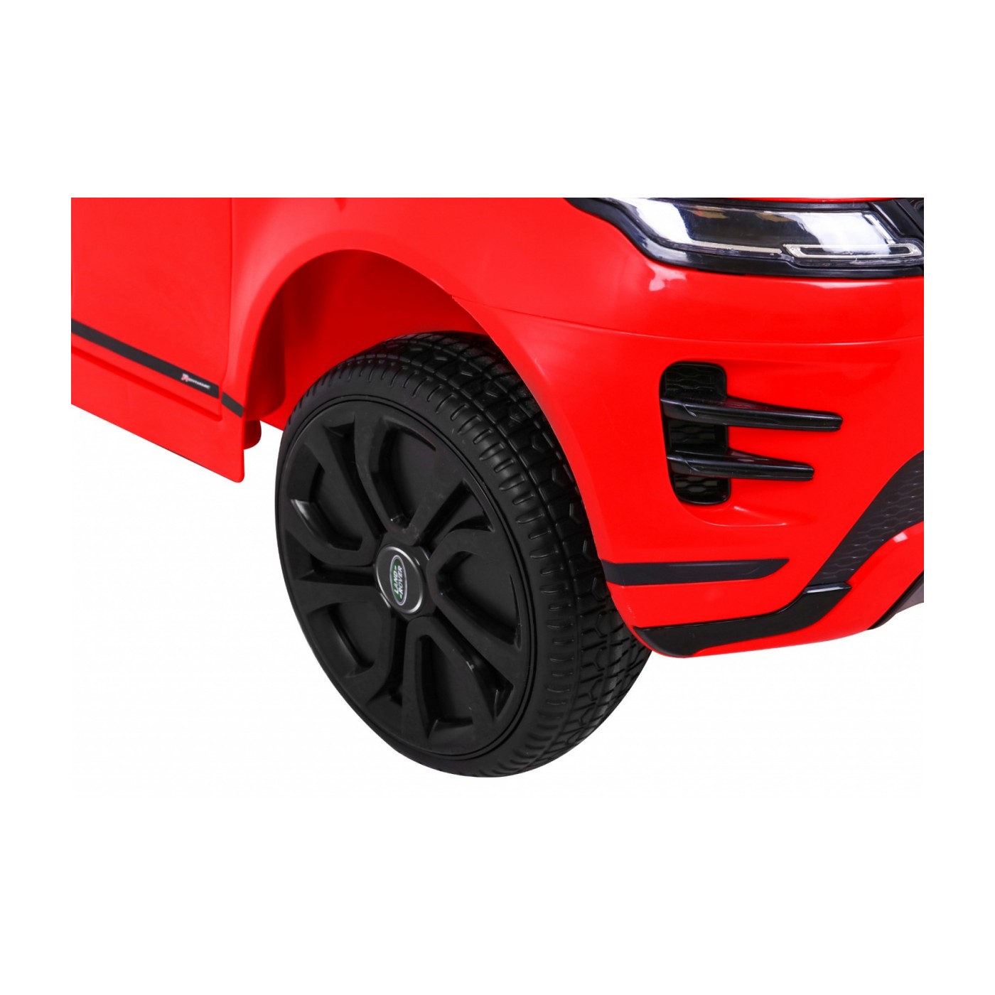 Range Rover Evoque na dětskou baterii červená + dálkové ovládání + pomalý start + MP3 LED