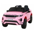 Range Rover Evoque na dětskou baterii růžová + dálkové ovládání + pomalý start + MP3 LED