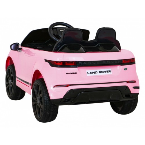 Range Rover Evoque na dětskou baterii růžová + dálkové ovládání + pomalý start + MP3 LED