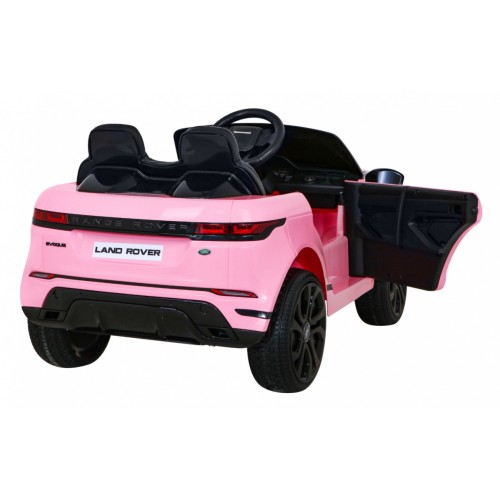 Range Rover Evoque na dětskou baterii růžová + dálkové ovládání + pomalý start + MP3 LED