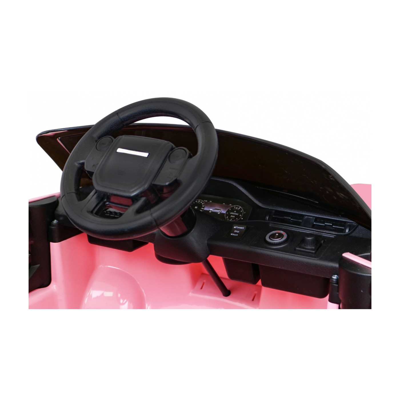 Range Rover Evoque na dětskou baterii růžová + dálkové ovládání + pomalý start + MP3 LED