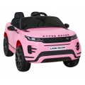 Range Rover Evoque na dětskou baterii růžová + dálkové ovládání + pomalý start + MP3 LED
