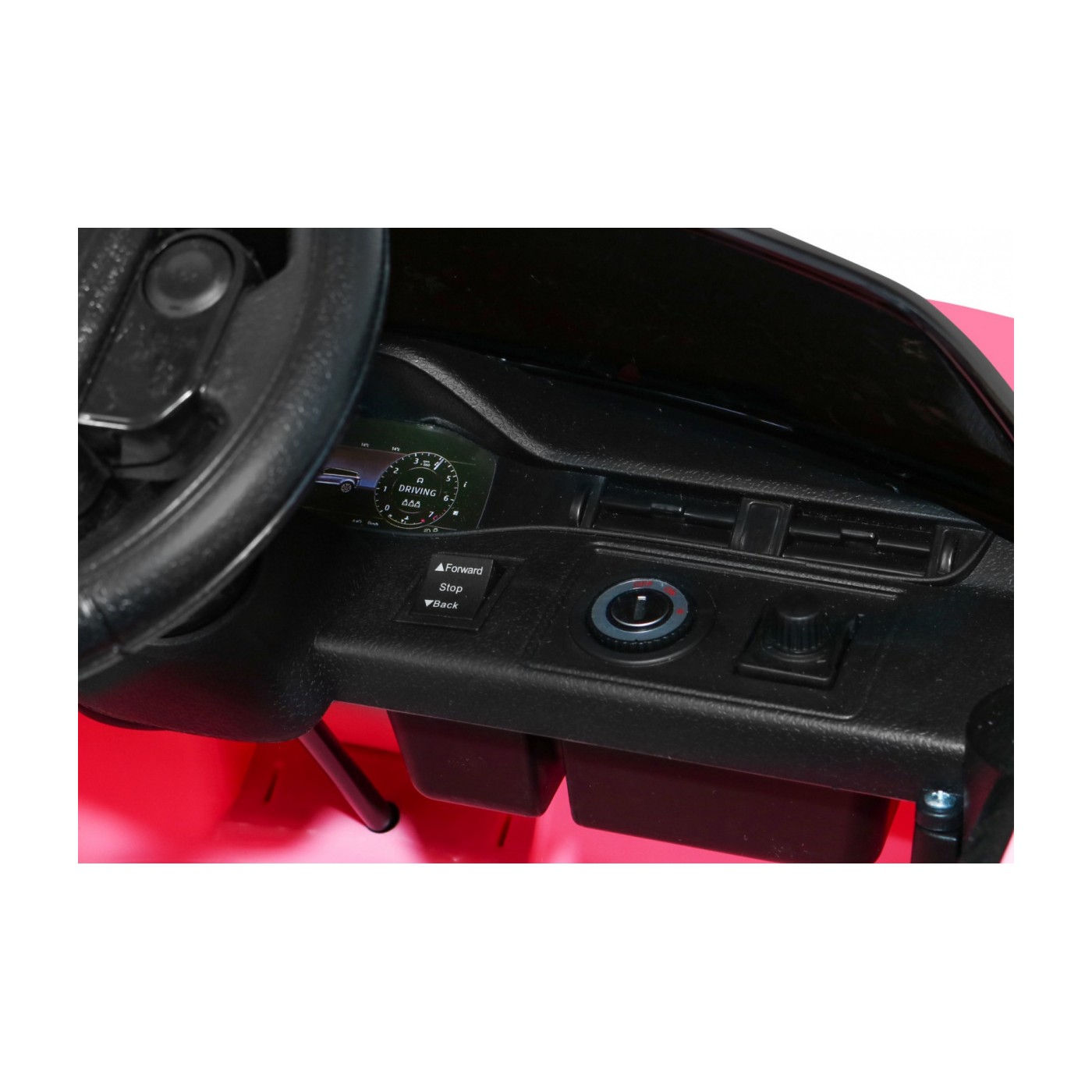 Range Rover Evoque na dětskou baterii růžová + dálkové ovládání + pomalý start + MP3 LED