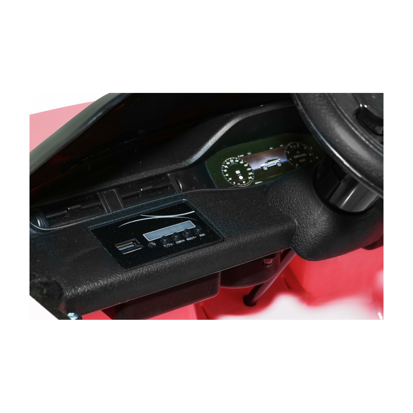 Range Rover Evoque na dětskou baterii růžová + dálkové ovládání + pomalý start + MP3 LED