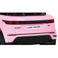 Range Rover Evoque na dětskou baterii růžová + dálkové ovládání + pomalý start + MP3 LED