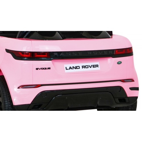 Range Rover Evoque na dětskou baterii růžová + dálkové ovládání + pomalý start + MP3 LED