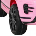 Range Rover Evoque na dětskou baterii růžová + dálkové ovládání + pomalý start + MP3 LED