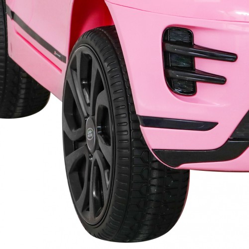 Range Rover Evoque na dětskou baterii růžová + dálkové ovládání + pomalý start + MP3 LED