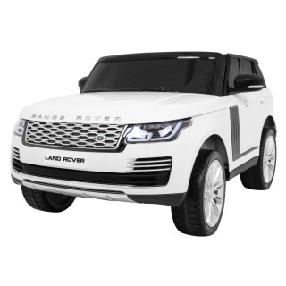 Range Rover HSE 2místné dětské auto bílé + dálkové ovládání + 5bodové pásy + audio panel + LED