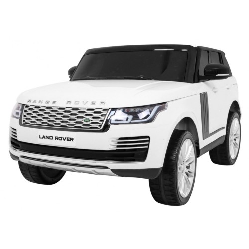 Range Rover HSE 2místné dětské auto bílé + dálkové ovládání + 5bodové pásy + audio panel + LED