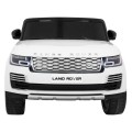 Range Rover HSE 2místné dětské auto bílé + dálkové ovládání + 5bodové pásy + audio panel + LED