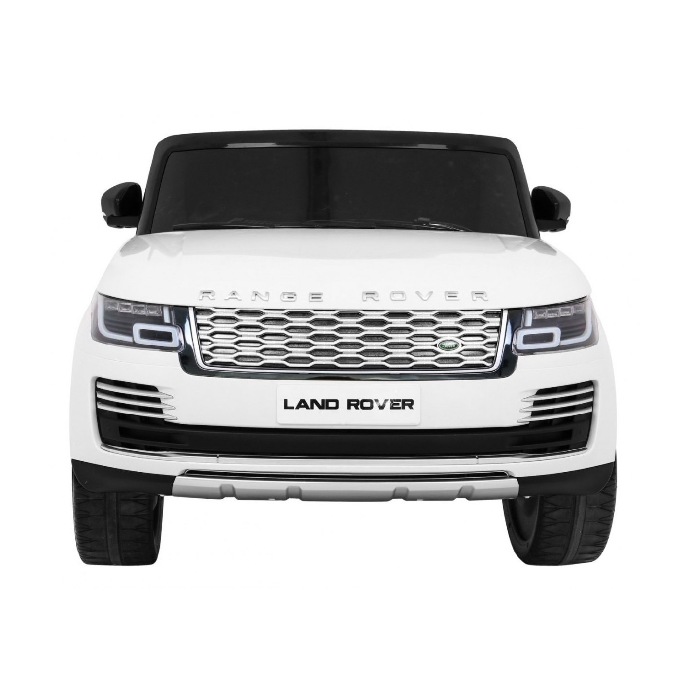 Range Rover HSE 2místné dětské auto bílé + dálkové ovládání + 5bodové pásy + audio panel + LED
