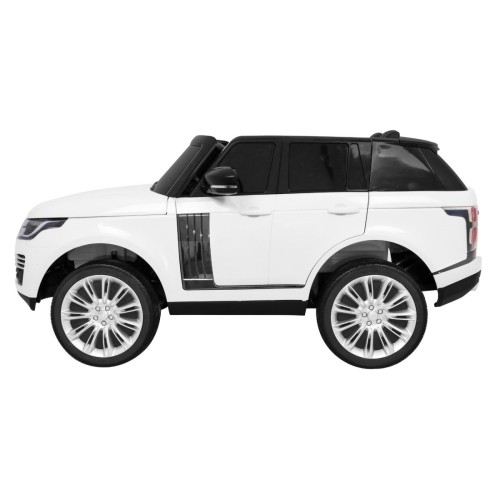 Range Rover HSE 2místné dětské auto bílé + dálkové ovládání + 5bodové pásy + audio panel + LED
