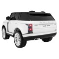 Range Rover HSE 2místné dětské auto bílé + dálkové ovládání + 5bodové pásy + audio panel + LED