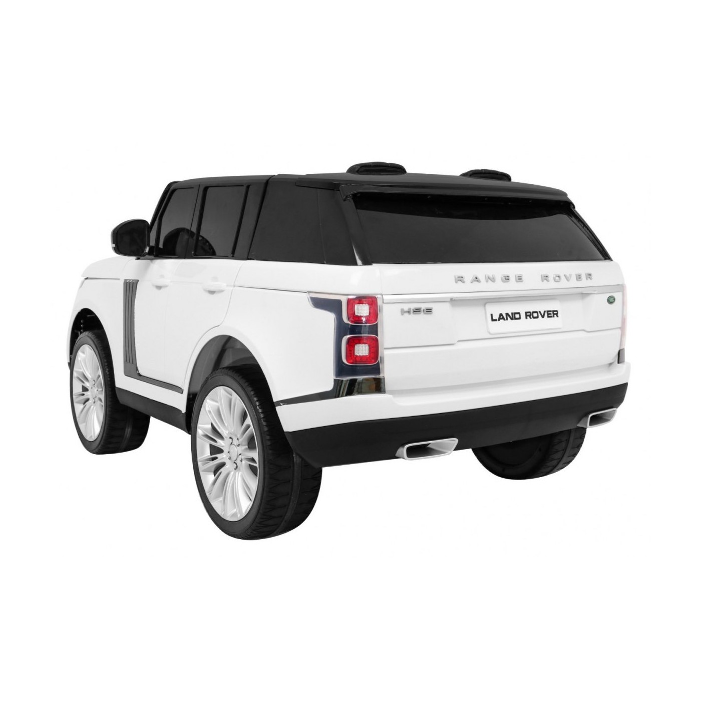 Range Rover HSE 2místné dětské auto bílé + dálkové ovládání + 5bodové pásy + audio panel + LED