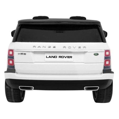 Range Rover HSE 2místné dětské auto bílé + dálkové ovládání + 5bodové pásy + audio panel + LED