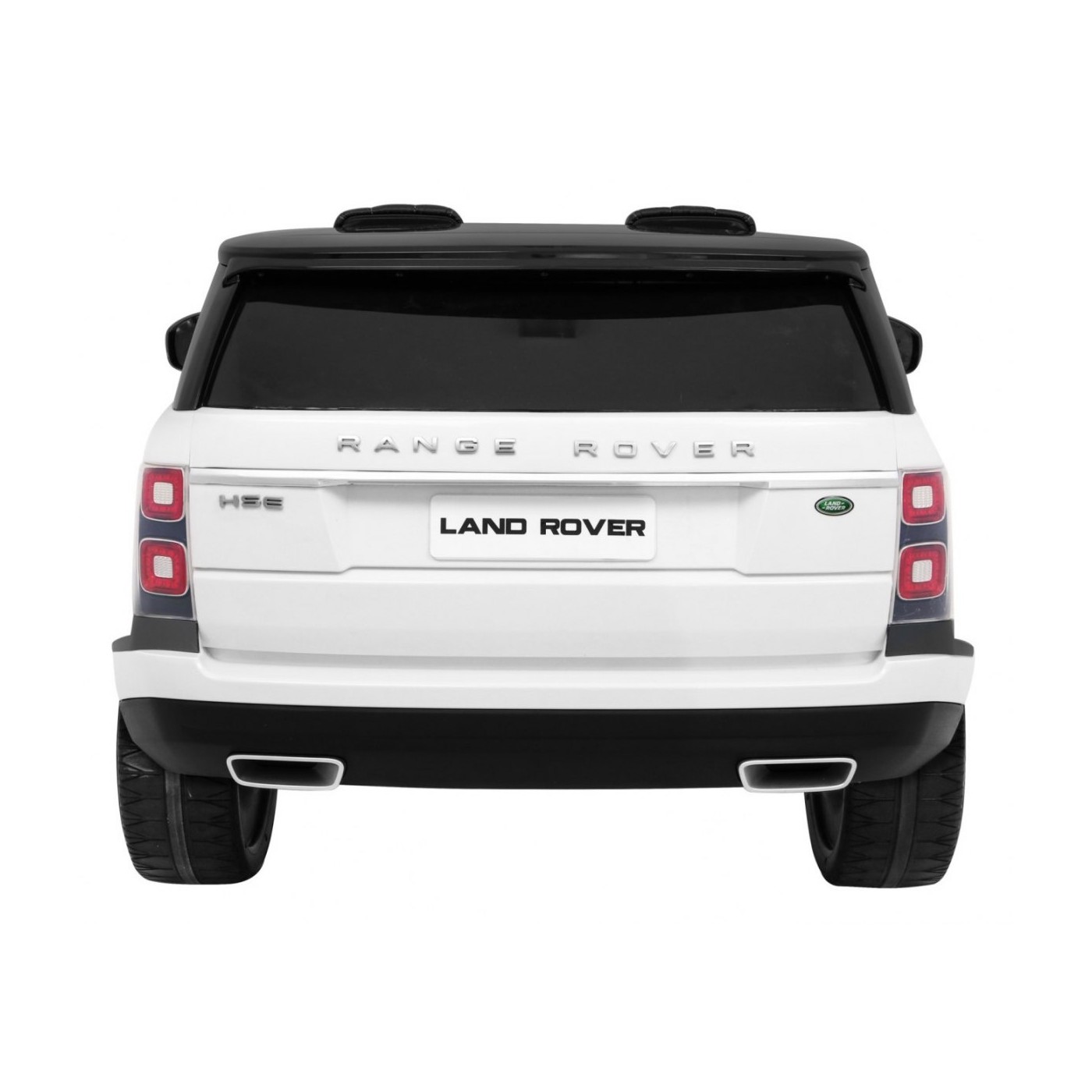 Range Rover HSE 2místné dětské auto bílé + dálkové ovládání + 5bodové pásy + audio panel + LED