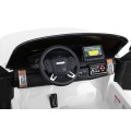 Range Rover HSE 2místné dětské auto bílé + dálkové ovládání + 5bodové pásy + audio panel + LED