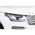 Range Rover HSE 2místné dětské auto bílé + dálkové ovládání + 5bodové pásy + audio panel + LED