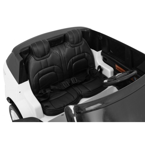 Range Rover HSE 2místné dětské auto bílé + dálkové ovládání + 5bodové pásy + audio panel + LED