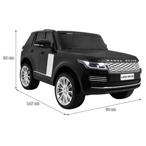 Range Rover HSE 2místné dětské auto černé + dálkové ovládání + 5bodové pásy + audio panel + LED