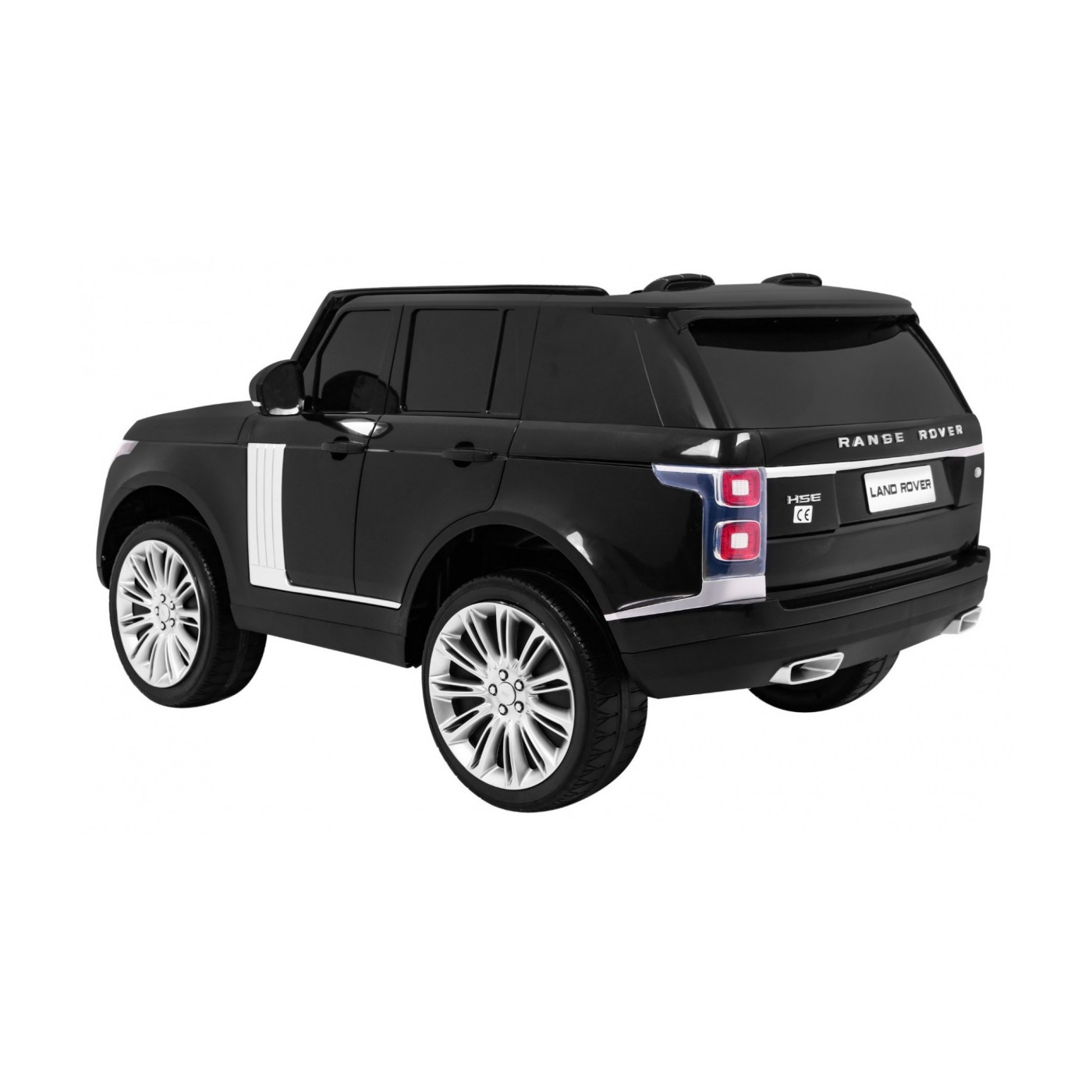 Range Rover HSE 2místné dětské auto černé + dálkové ovládání + 5bodové pásy + audio panel + LED