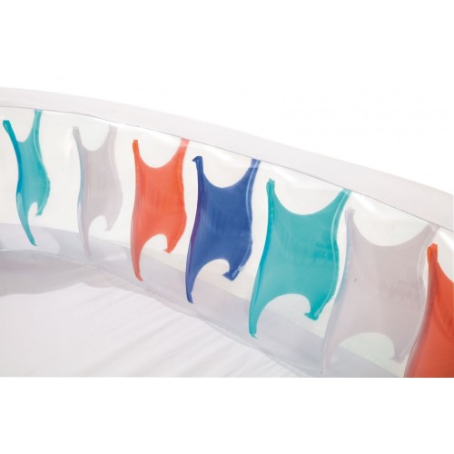 Nafukovací rodinný bazén elipsa 229x152x51cm BESTWAY + opravná lišta