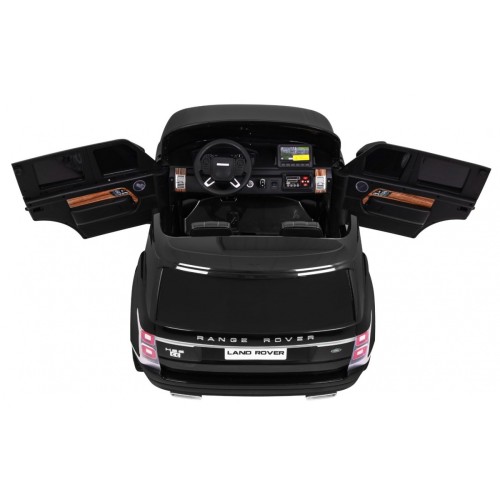Range Rover HSE 2místné dětské auto černé + dálkové ovládání + 5bodové pásy + audio panel + LED