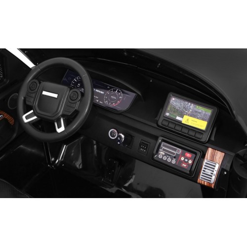 Range Rover HSE 2místné dětské auto černé + dálkové ovládání + 5bodové pásy + audio panel + LED