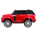 Range Rover HSE Lakované 2 Dětské Auto Červené Dálkové Ovládání 5 Bodové Pásy Audio Panel LED