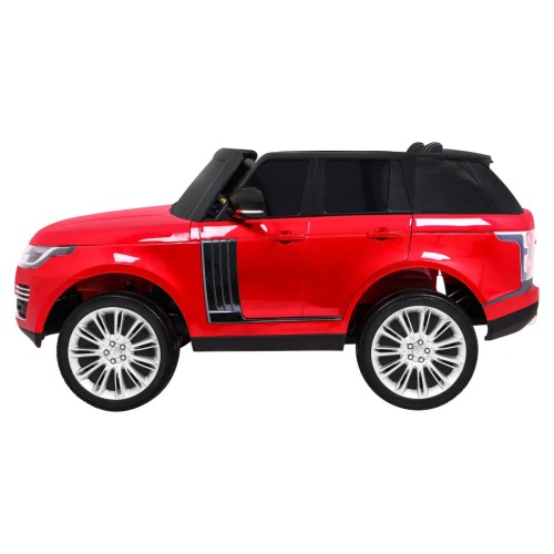 Range Rover HSE Lakované 2 Dětské Auto Červené Dálkové Ovládání 5 Bodové Pásy Audio Panel LED